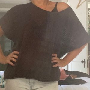 Mesh Quiksilver Women Top w ties at bottom